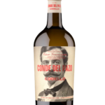 Botella de vino Conde del Pazo Godello.