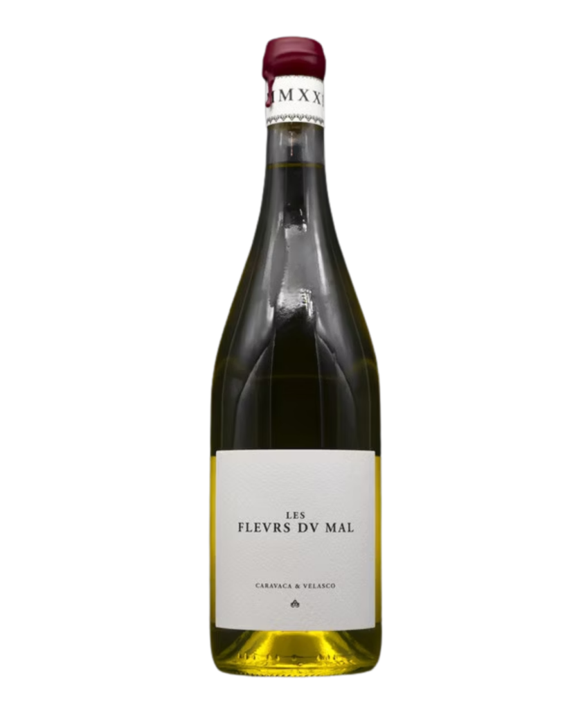 Botella de vino Les Flevrs DV Mal 2022, uvas cepas viejas Gewürztraminer.